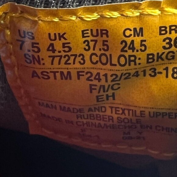 Skechers Womens 77273 Black Bulklin Lyndale Composite Toe Size 7.5 Work Shoes - Picture 9 of 9